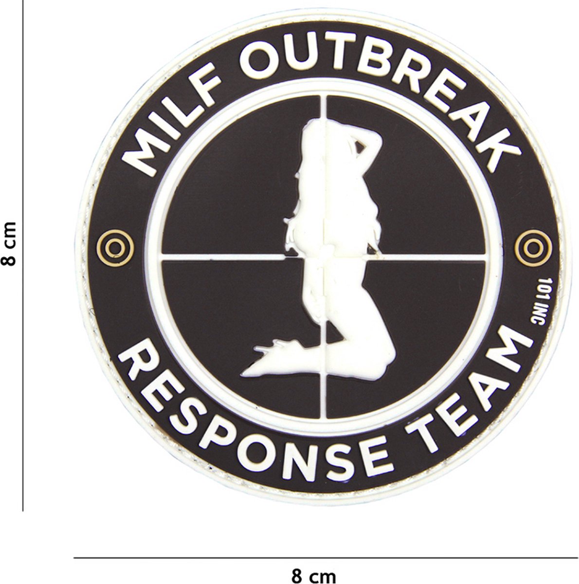 101 Inc Embleem 3D Pvc Milf Outbreak Zwart  18005