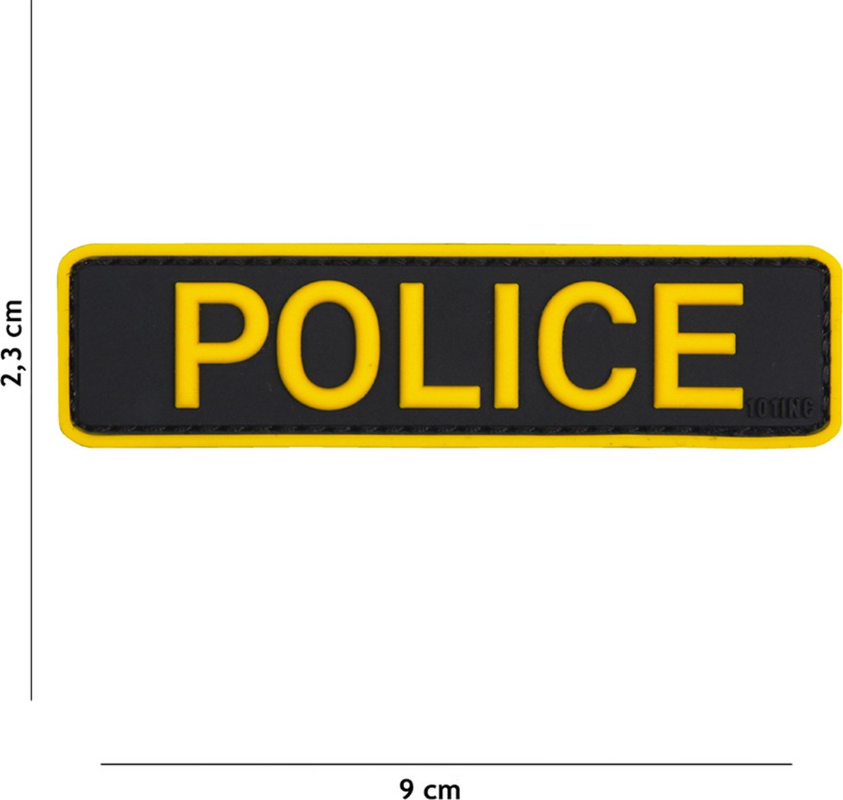 101 Inc Embleem 3D Pvc Police Geel  18037