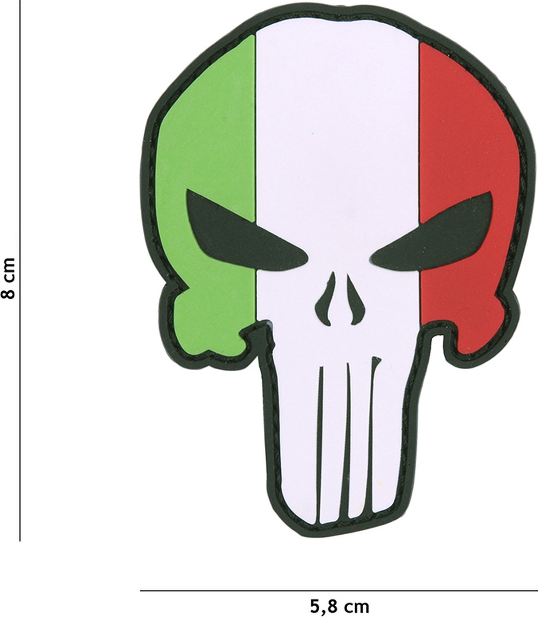 101 Inc Embleem 3D Pvc Punisher Italië  19081