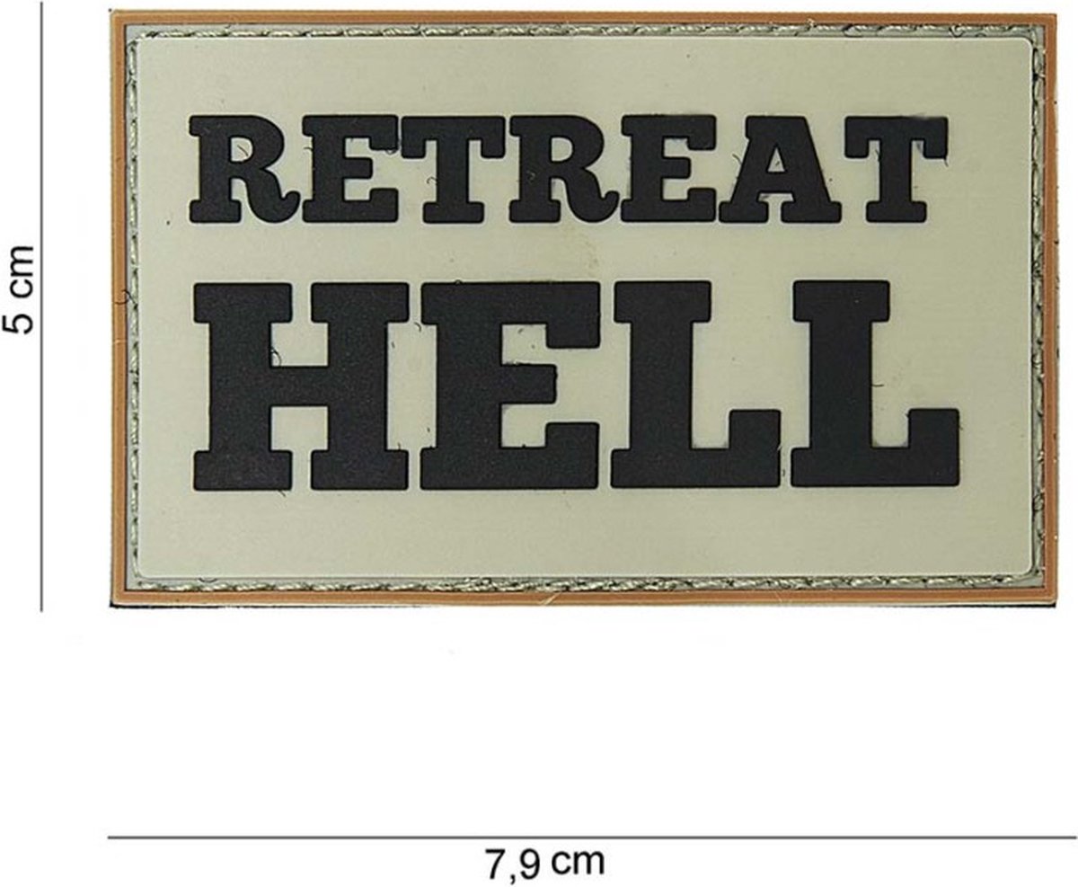 101 Inc Embleem 3D Pvc Retreat Hell  10059