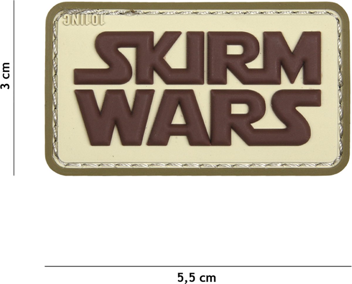 101 Inc Embleem 3D Pvc Skirm Wars Coyote  18059