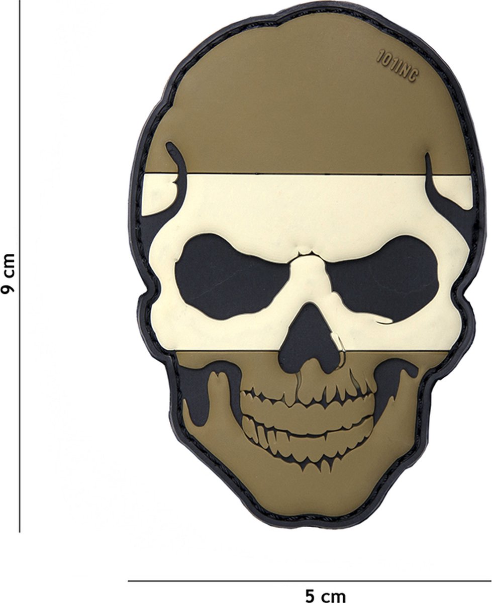 101 Inc Embleem 3D Pvc Skull Spanje Camo 16026