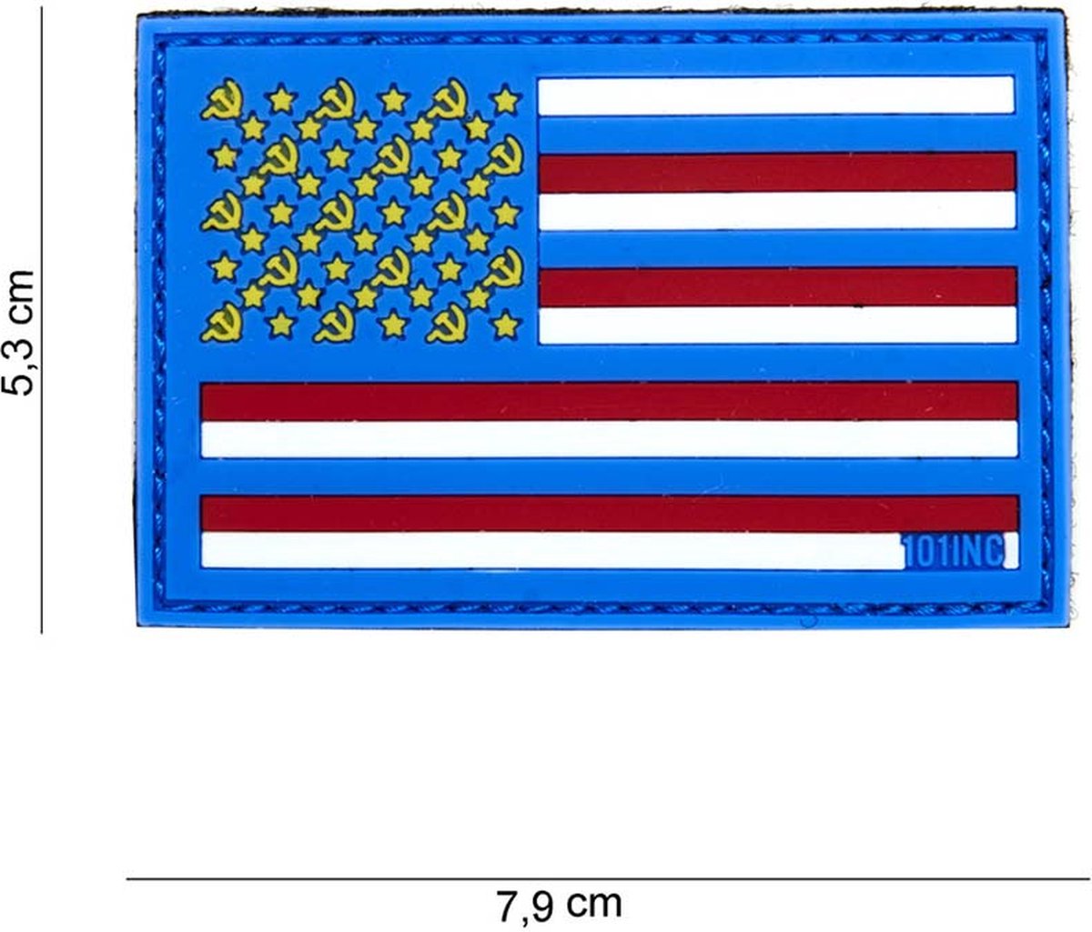 101 Inc Embleem 3D Pvc Sovjet Blauw  14022