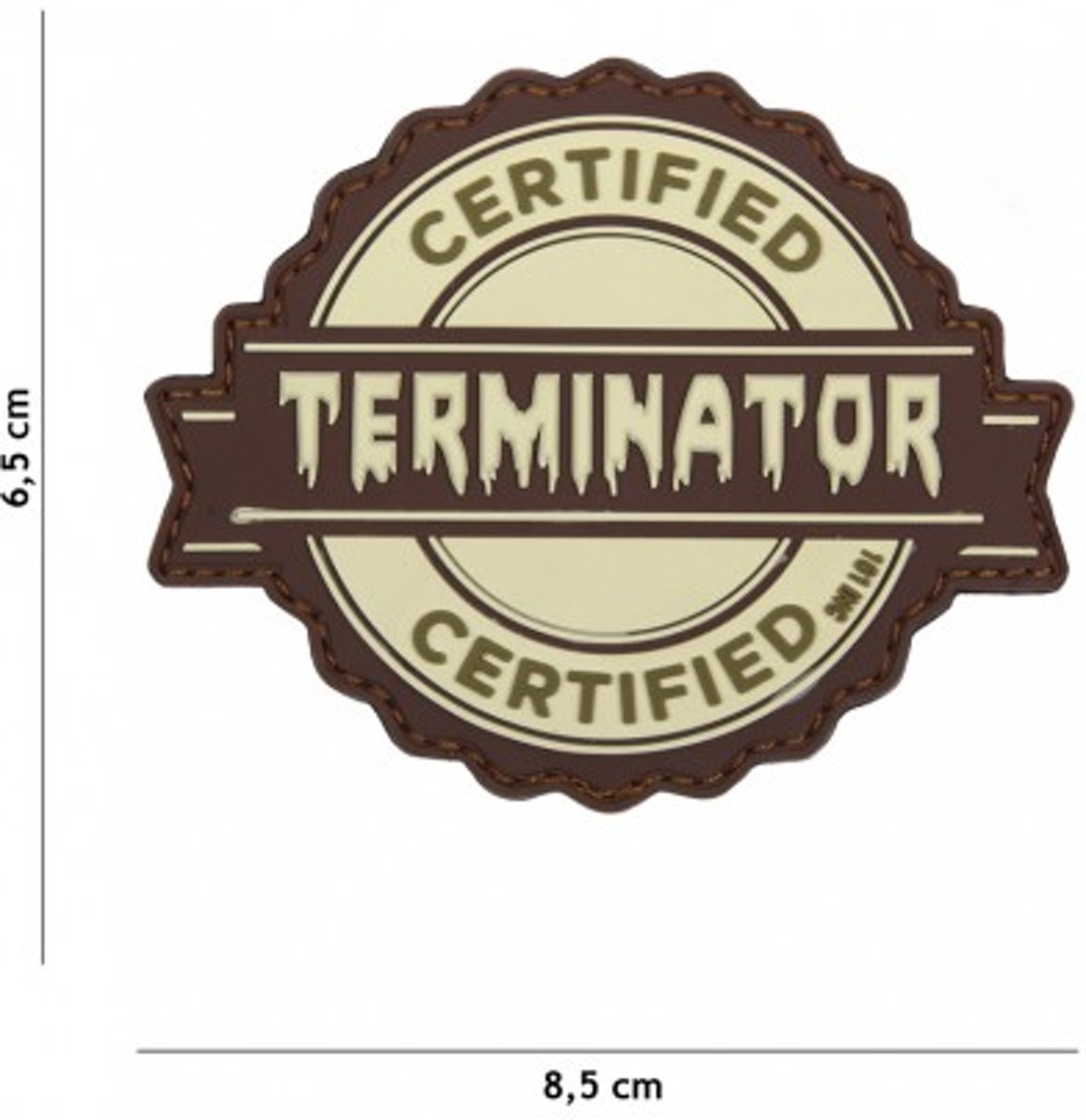 101 Inc Embleem 3D Pvc Terminator Coyote  17071