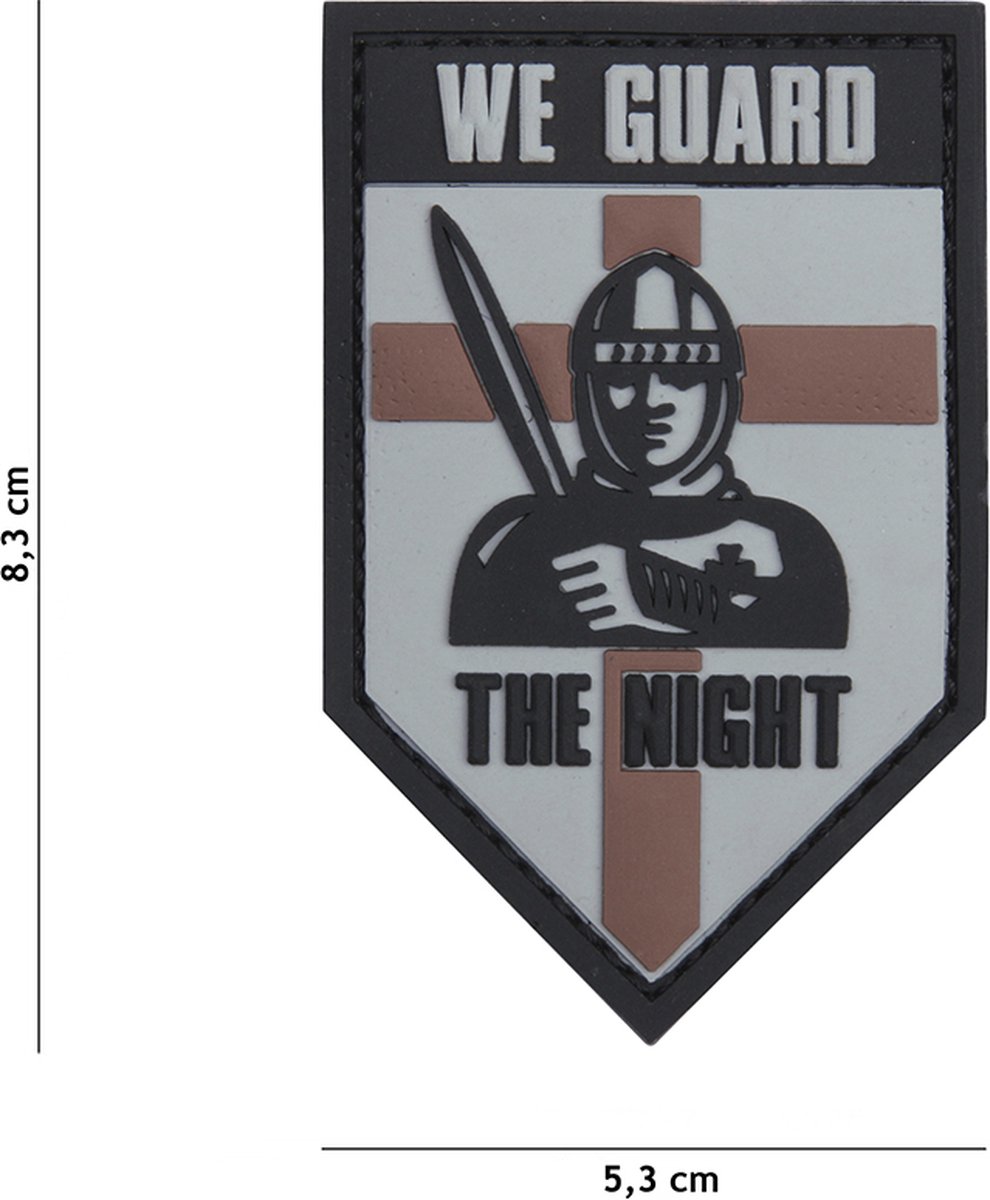 101 Inc Embleem 3D Pvc We Guard The Night Grijs  13077
