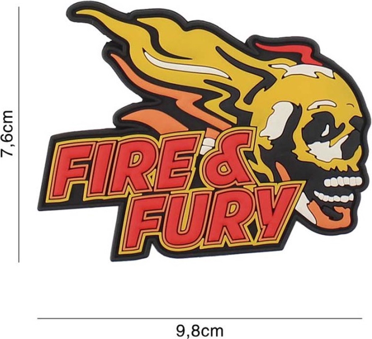 Embleem 3D PVC Fire & Fury