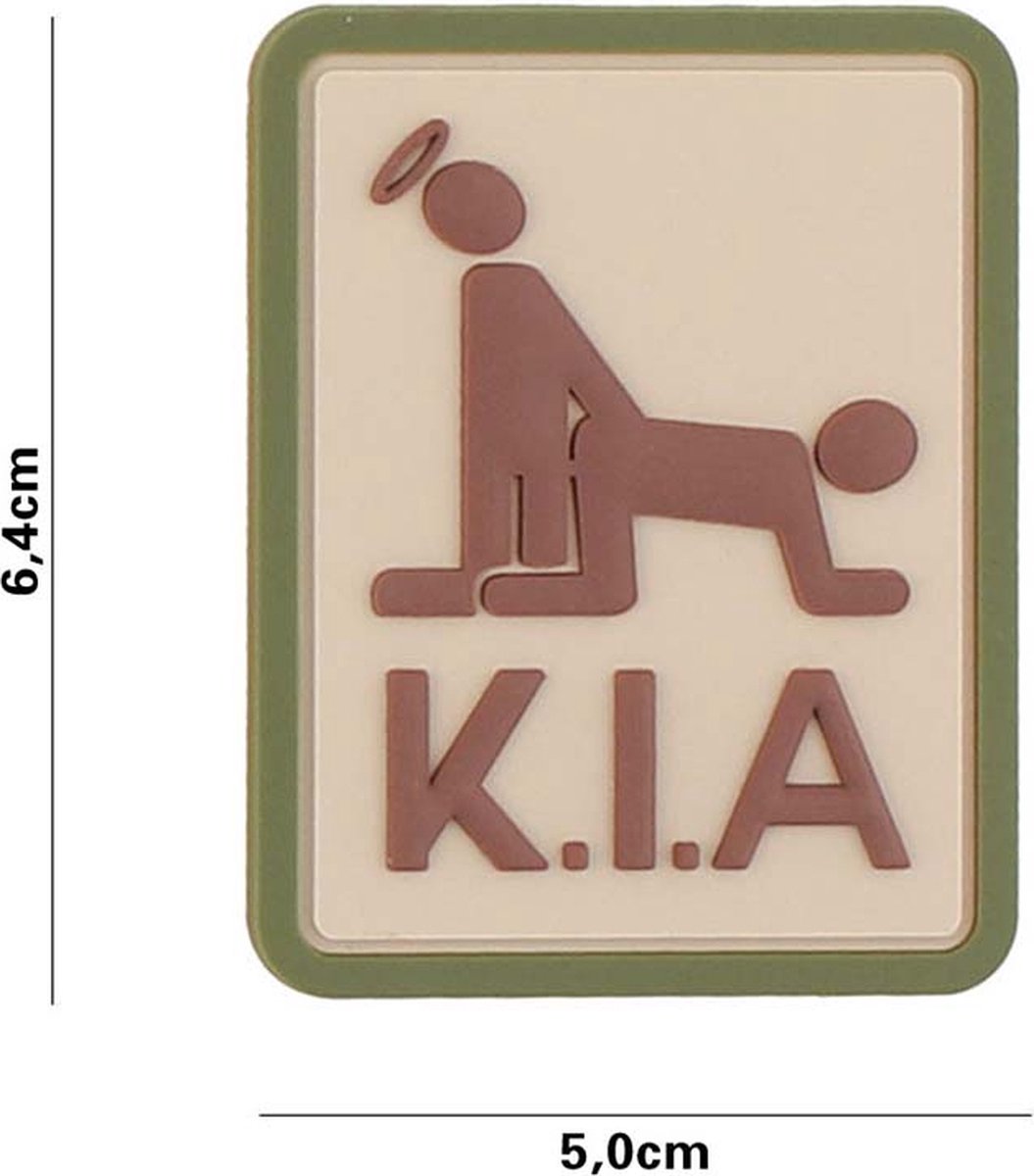 Embleem 3D PVC Killed in action multi