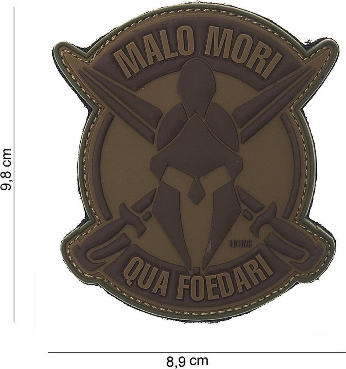 Embleem 3D PVC Malo Mori bruin