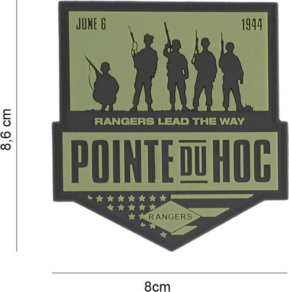 Embleem 3D PVC Pointe du Hoc