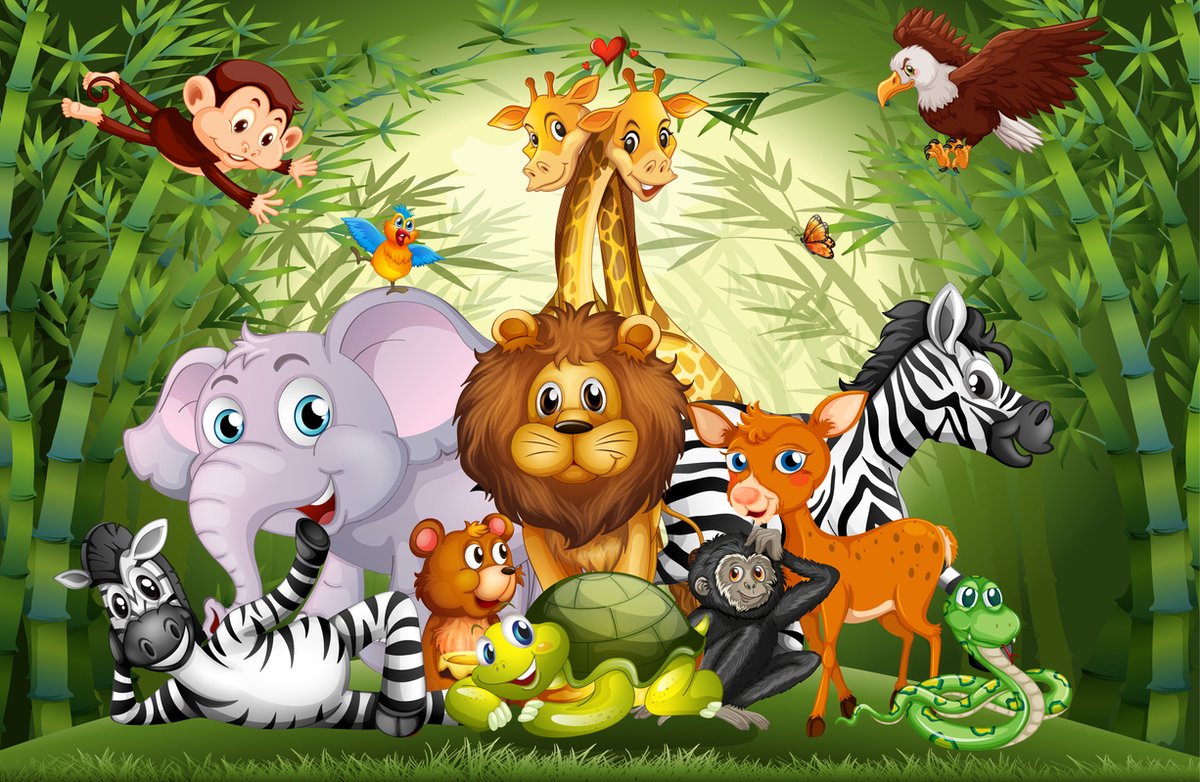 Diamond Painting Volwassenen - Diamond Painting Kinderen - Cartoon Dieren - 40x50cm - Volledig Pakket