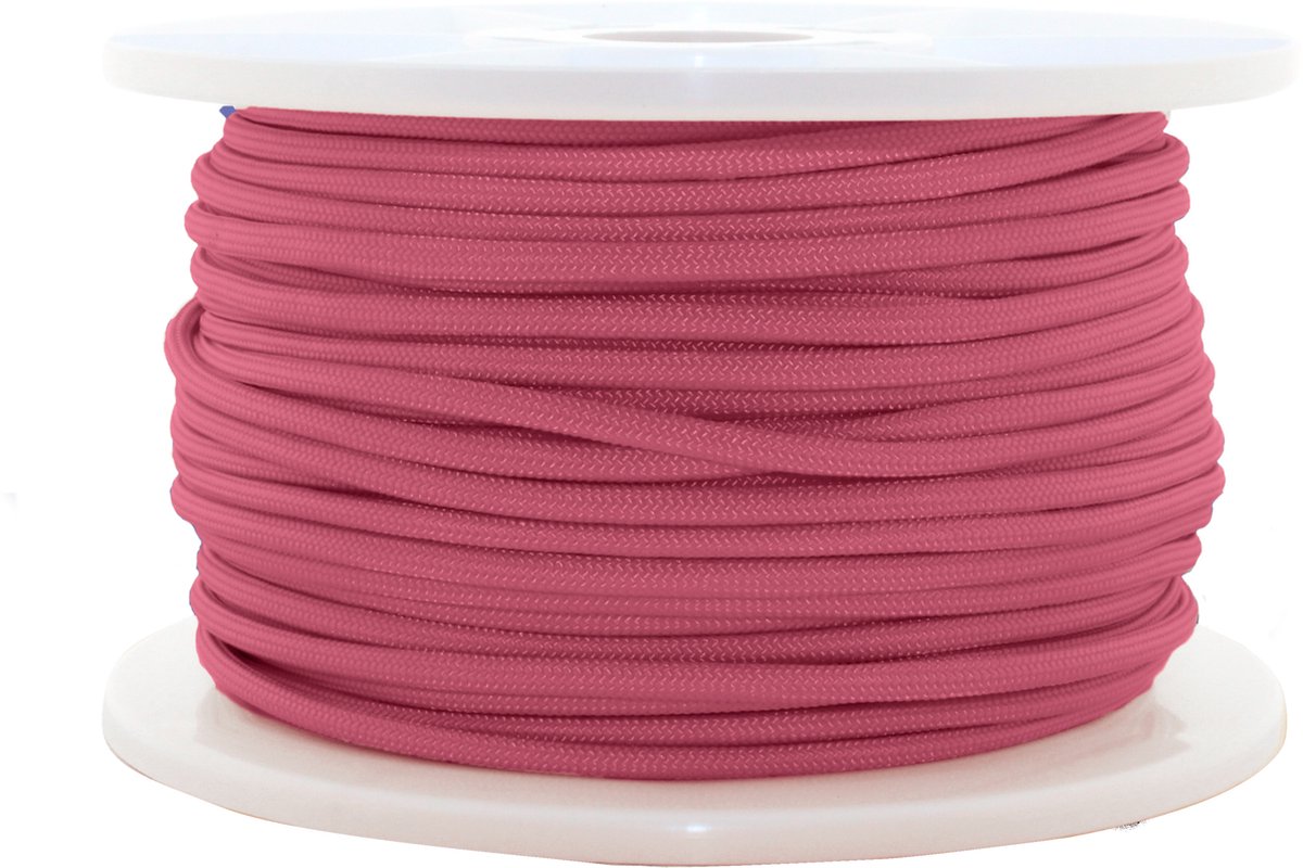 Paracord 550 type III Ruby Rood 50 Meter