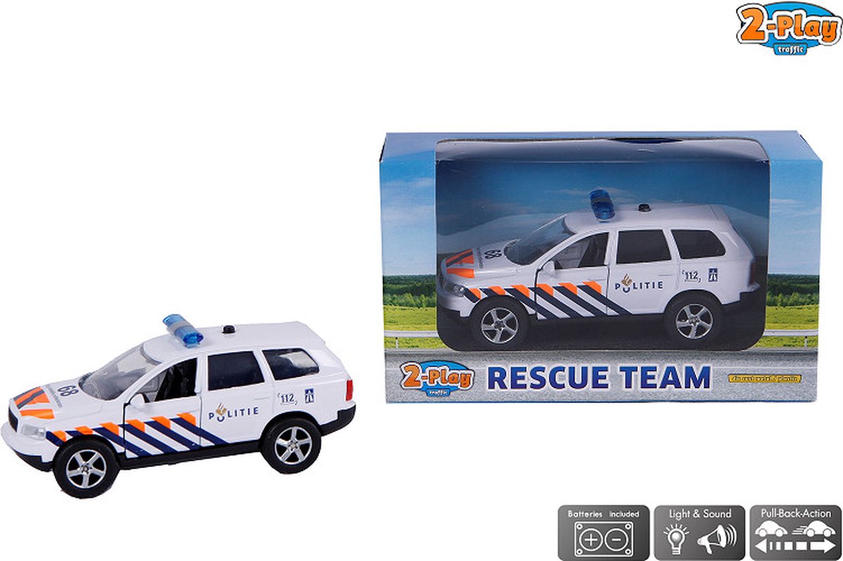 2-Play Politie Die Cast pull back me L/G