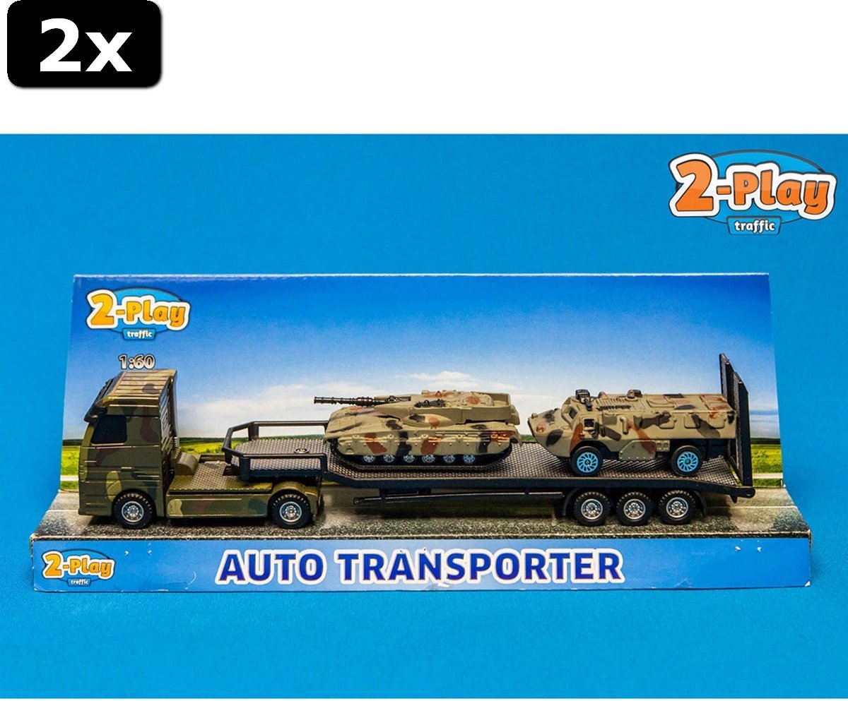 2x Military Transporter + 2 Tanks 1:60