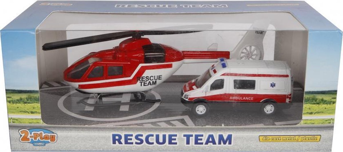 ambulanceset diecast 2-delig