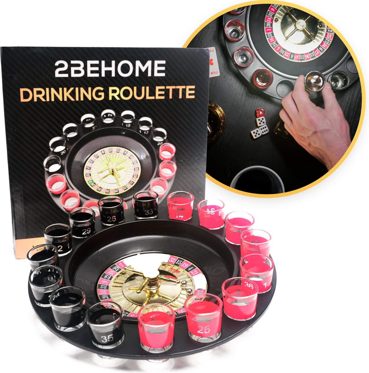 Drankspel Roulette - Drank spelletjes - Drankspel Voor Volwassenen - Drinking Game - Roulette - Drank Roulette