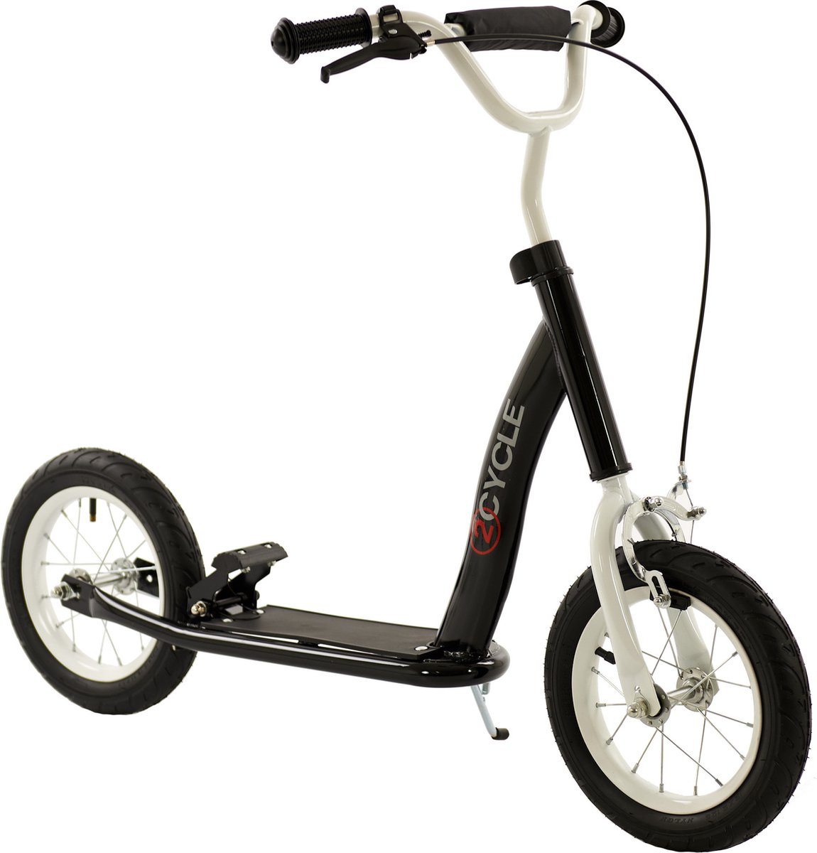 2Cycle Step - Luchtbanden - 12 inch - Zwart - Autoped - Scooter