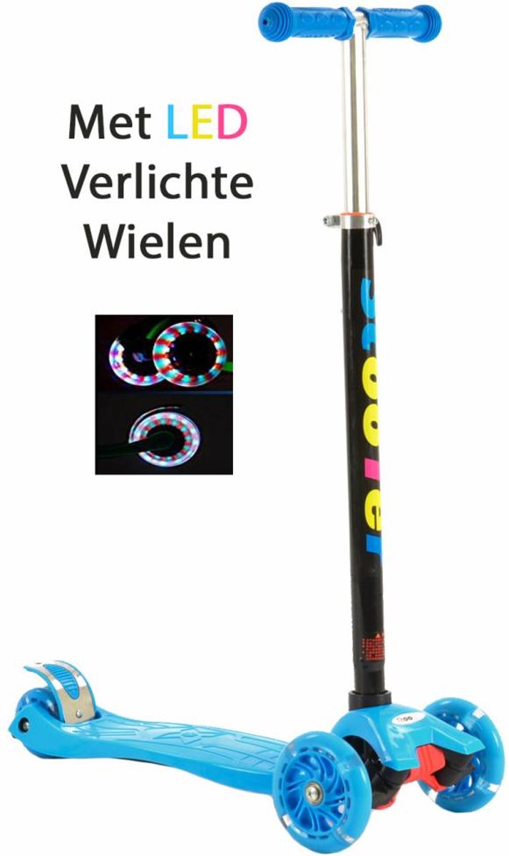 Step Blauw Met LED Wielen (1586)