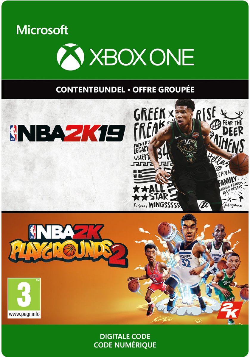 NBA 2K19 + NBA 2K Playgrounds 2 Bundle - Xbox One Download