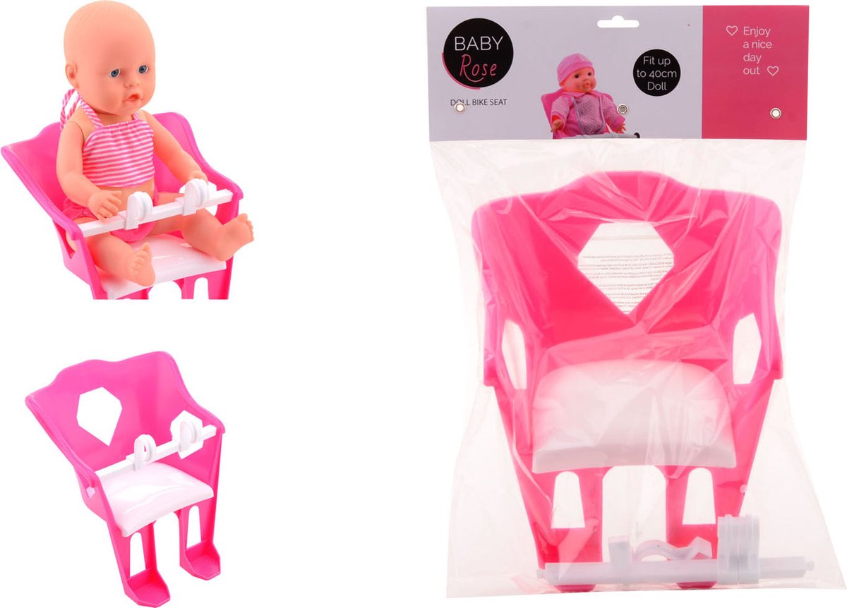 Baby Rose Poppen fietsstoel