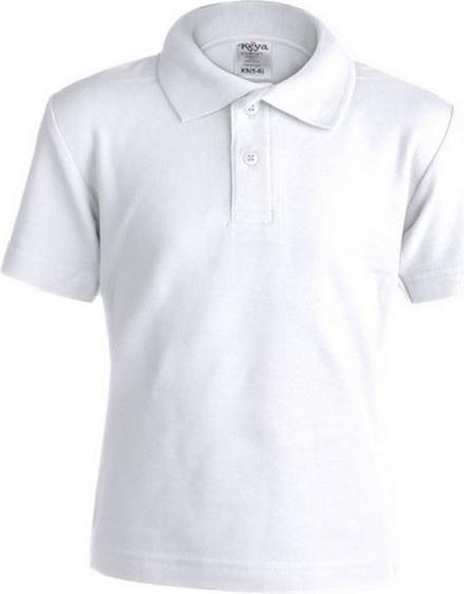 White Childrens Polo With Short Sleeves, For Boys Or Girls