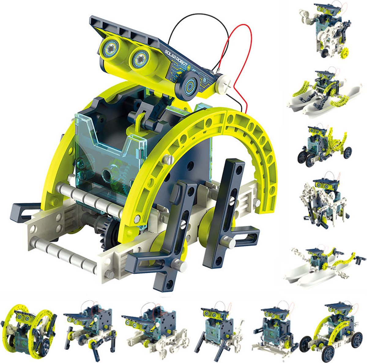  ® - Robot Bouwpakket - 12 in 1 Solar Robot - Robot Speelgoed Jongens - Speelgoed 9 jaar - STEM - Educatief speelgoed - Robot Speelgoed - 190 stuks DIY - Interactief Speelgoed