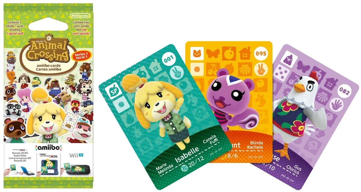 Nintendo amiibo Animal Crossing Happy Home Designer 3 Card Pack - Wii U + NEW  