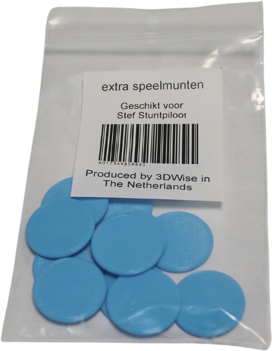Extra Speelmunten - geschikt voor Stef Stuntpiloot - vervanging - reserve munten