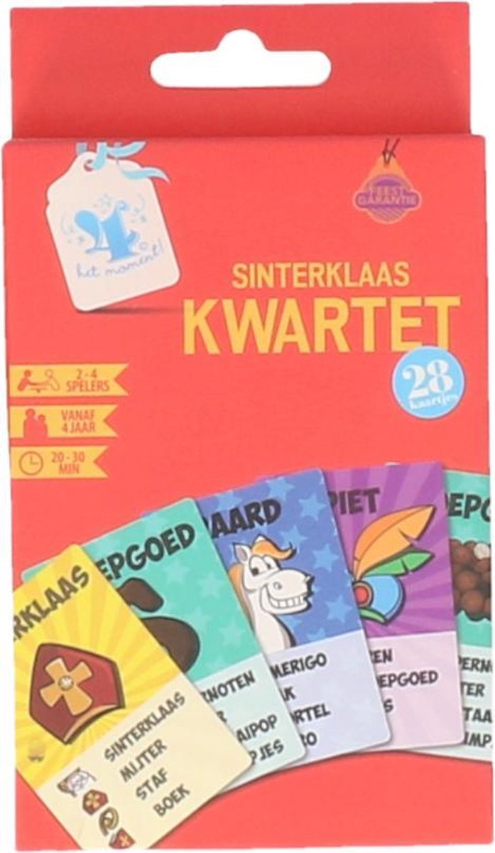 Sinterklaas Kwartet - Sint - Sinterklaasspel - Sinterklaas cadeau - Schoencadeau