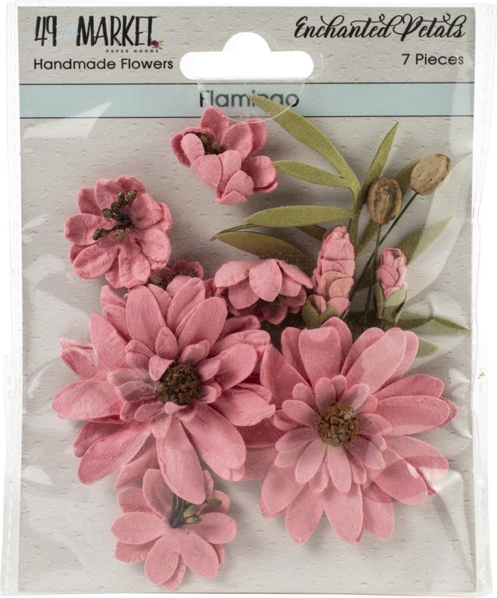 49 And Market Enchanted Petals 7/Pkg Flamingo (49EP 89081)