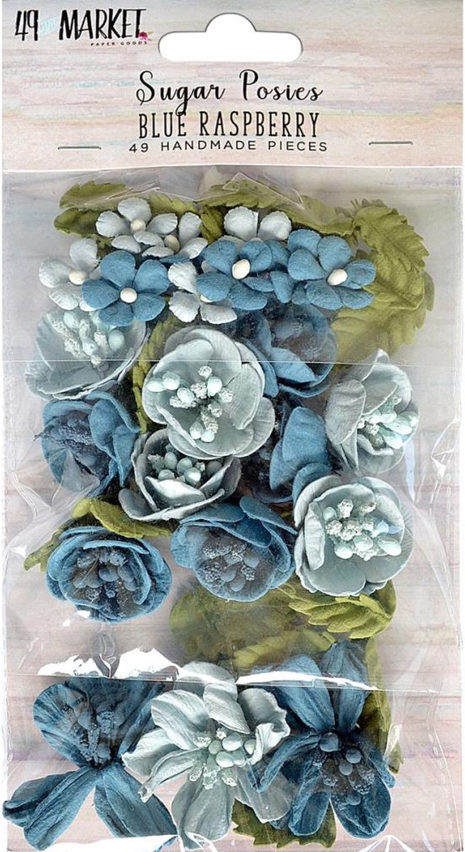 49 And Market Sugar Posies Blue Raspberry (49SUG 32419)