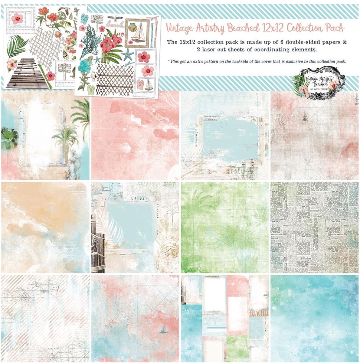 49 And Market Vintage Artistry Beached Collection Pack 12