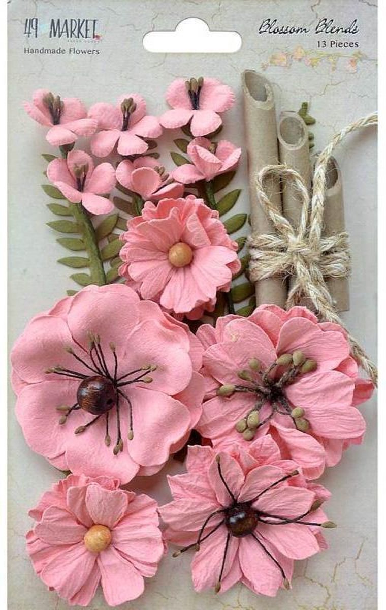 Paper flowers Papieren bloemen Blossem Blends- Watermelon