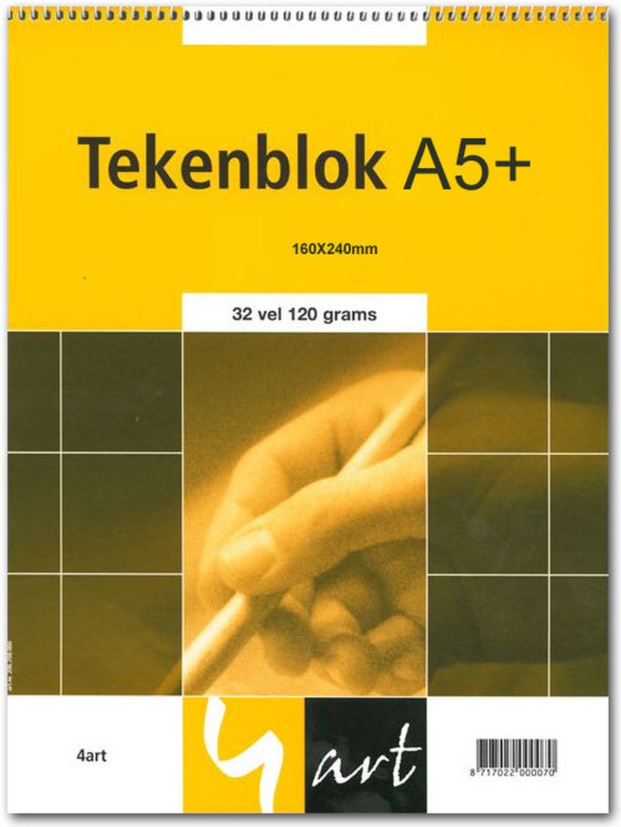 Tekenblok A5+ - 32 vel 120 grams