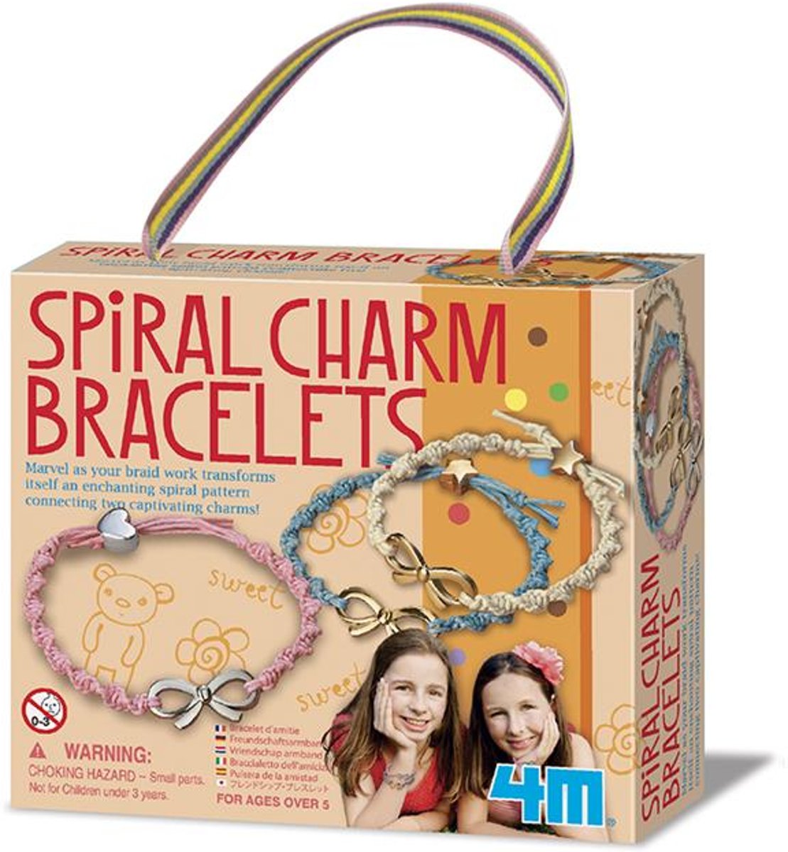 4M Crea: GIRL ACCESSORIES - SPIRAALVORMIGE BEDELARMBAND