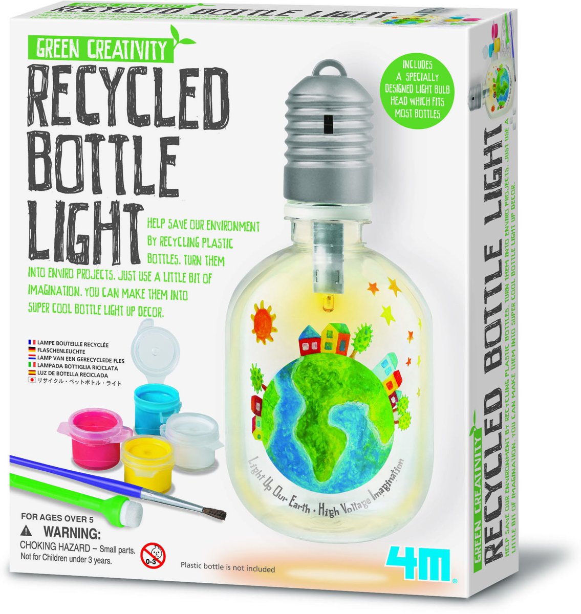 4M Green Creativity - Gerecycleerde Flessenlamp