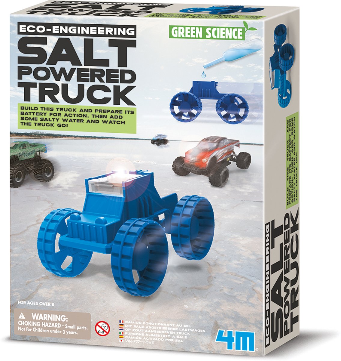   Kidzlabs GREEN SCIENCE/Eco-Engineering: SALT-POWERED TRUCK 10cm, met gedetail