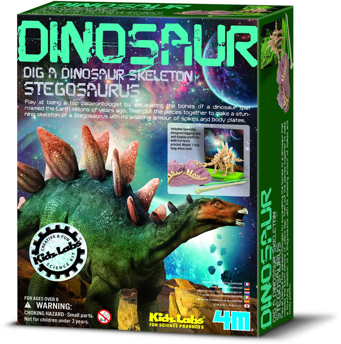 4M Kidzlabs Graaf je Dinosaurus op - Stegosaurus