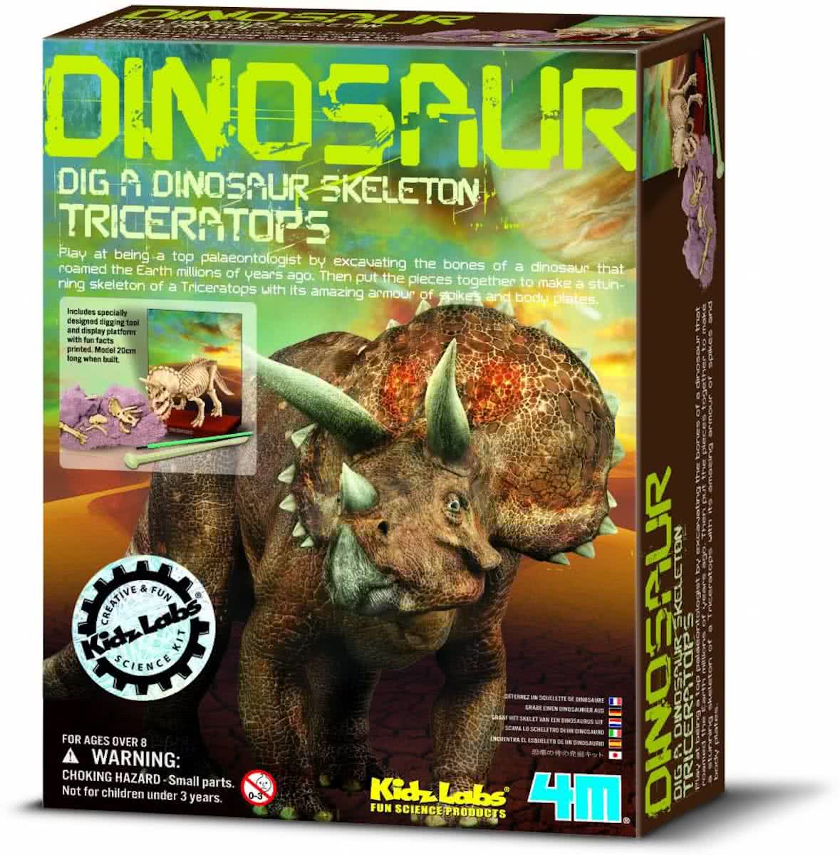 4M Kidzlabs Graaf je Dinosaurus op - Triceratops