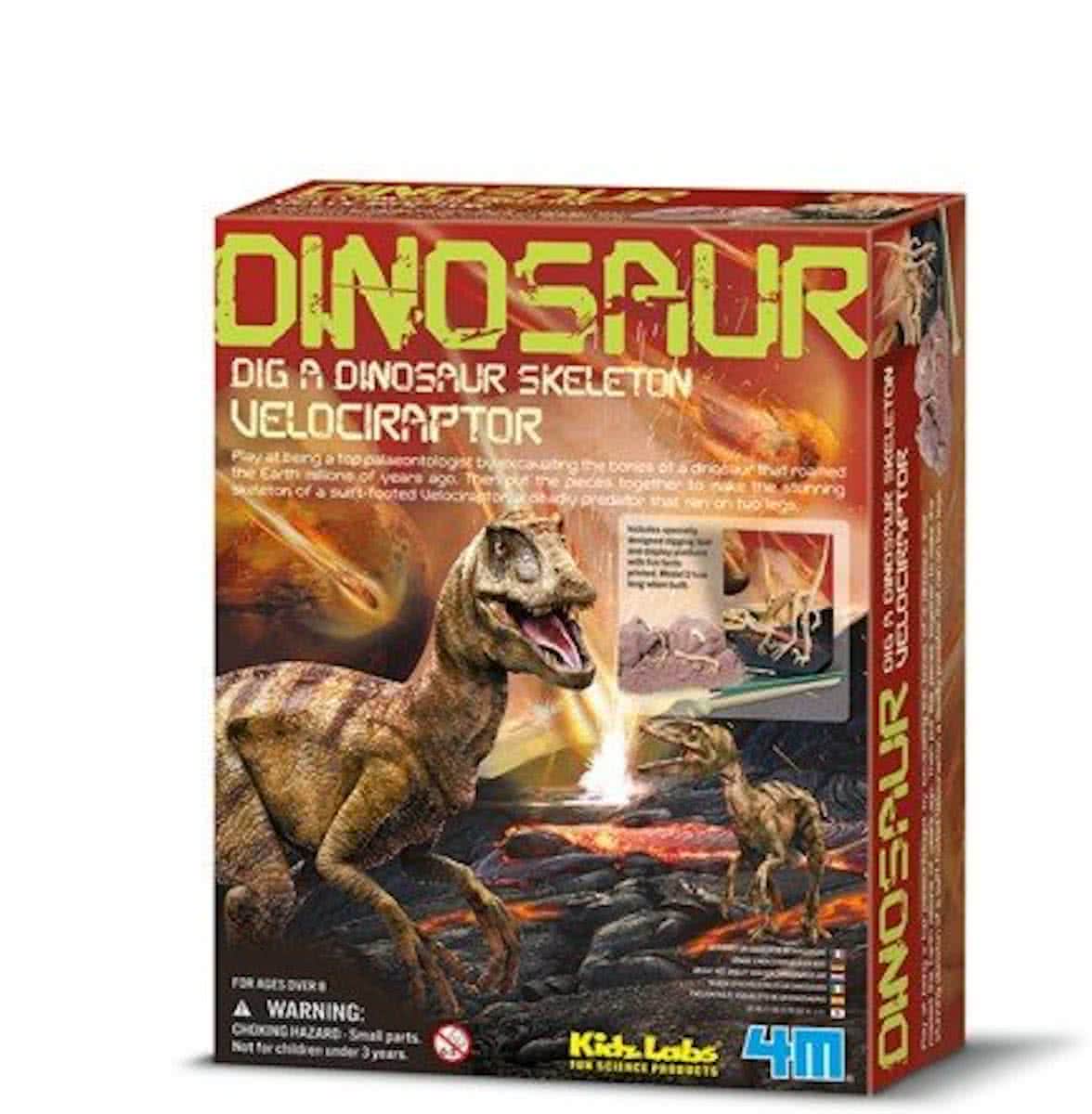   Kidzlabs Graaf je Dinosaurus op - Velociraptor