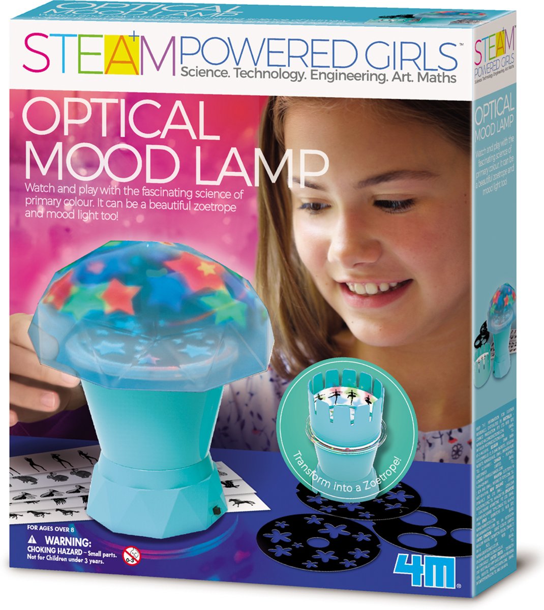   STEAM: POWERED GIRLS/OPTISCHE SFEERLAMP H14cm, gedetailleerde instructies inb