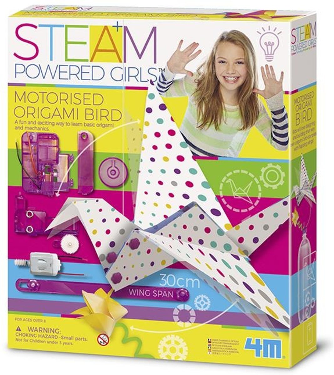 4M Steam: Powered Girls Gemotoriseerde Origamivogel