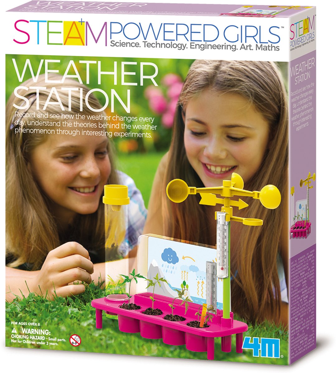 4m Steam Powered: Weerstation Roze/geel