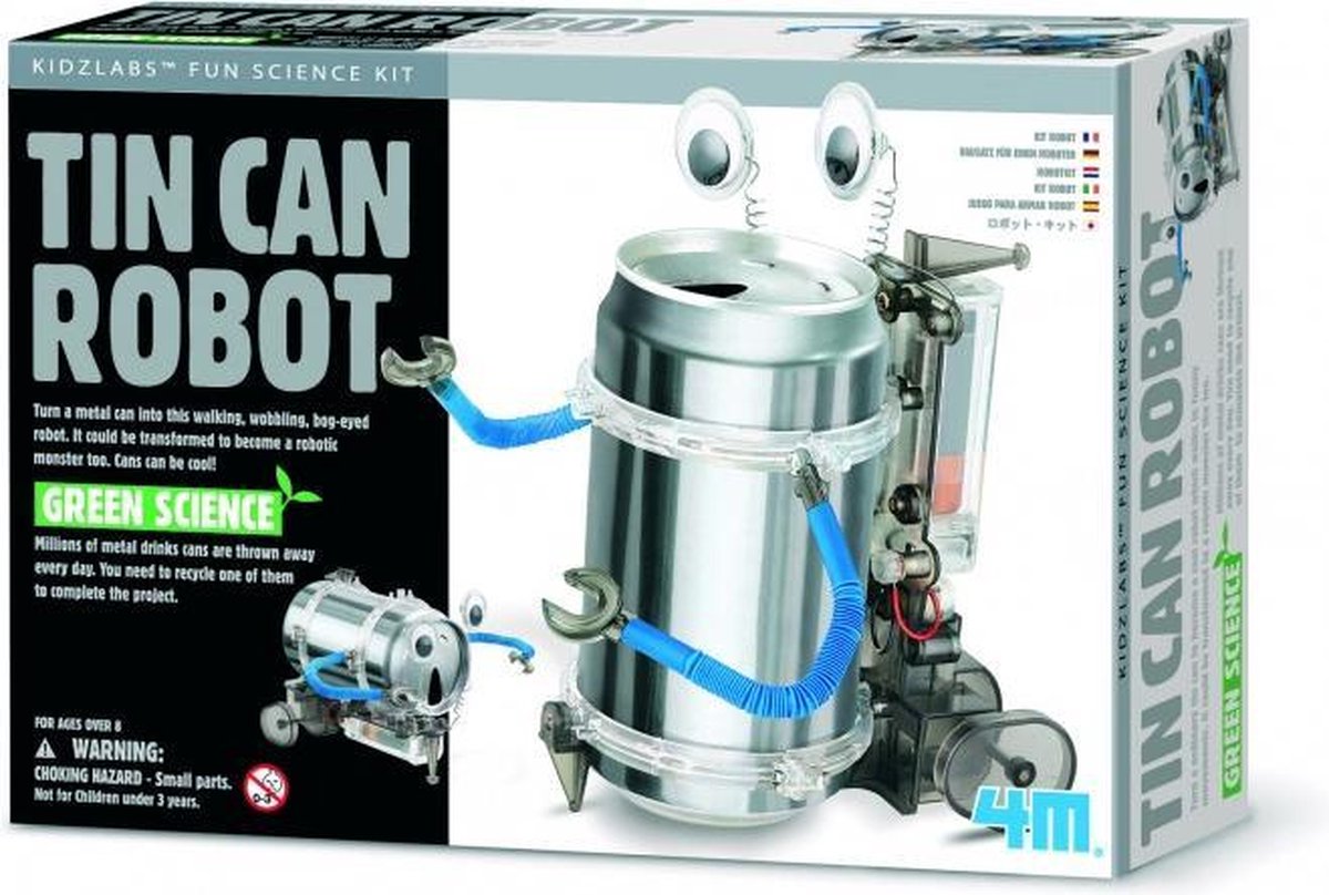 Fun Mechanics Kit: TIN Can Robot