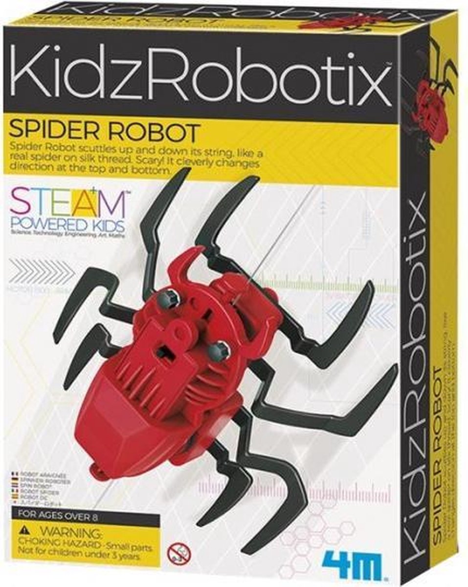 KidzLabs robotspin rood 24 cm