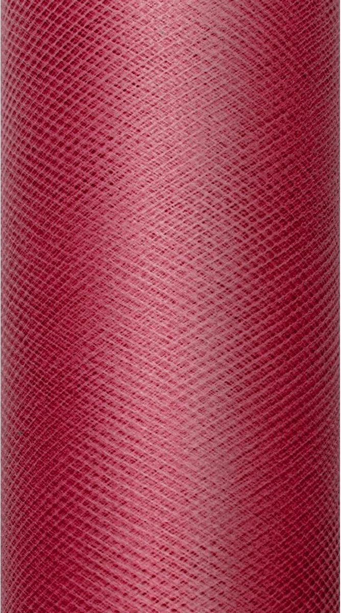 5 rollen tule bordeaux rood 15 cm breed x 9 meter lang - stof - naaien - hobby - diy - knutselen - tule - bordeaux