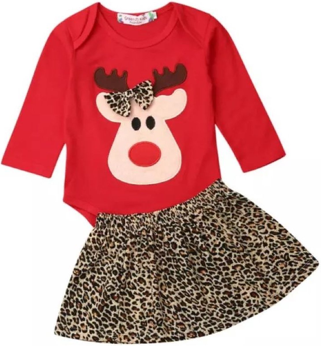 Baby kerst set Happy 2-delig - baby - kerst - feestdagen - kinderkleding - rendier