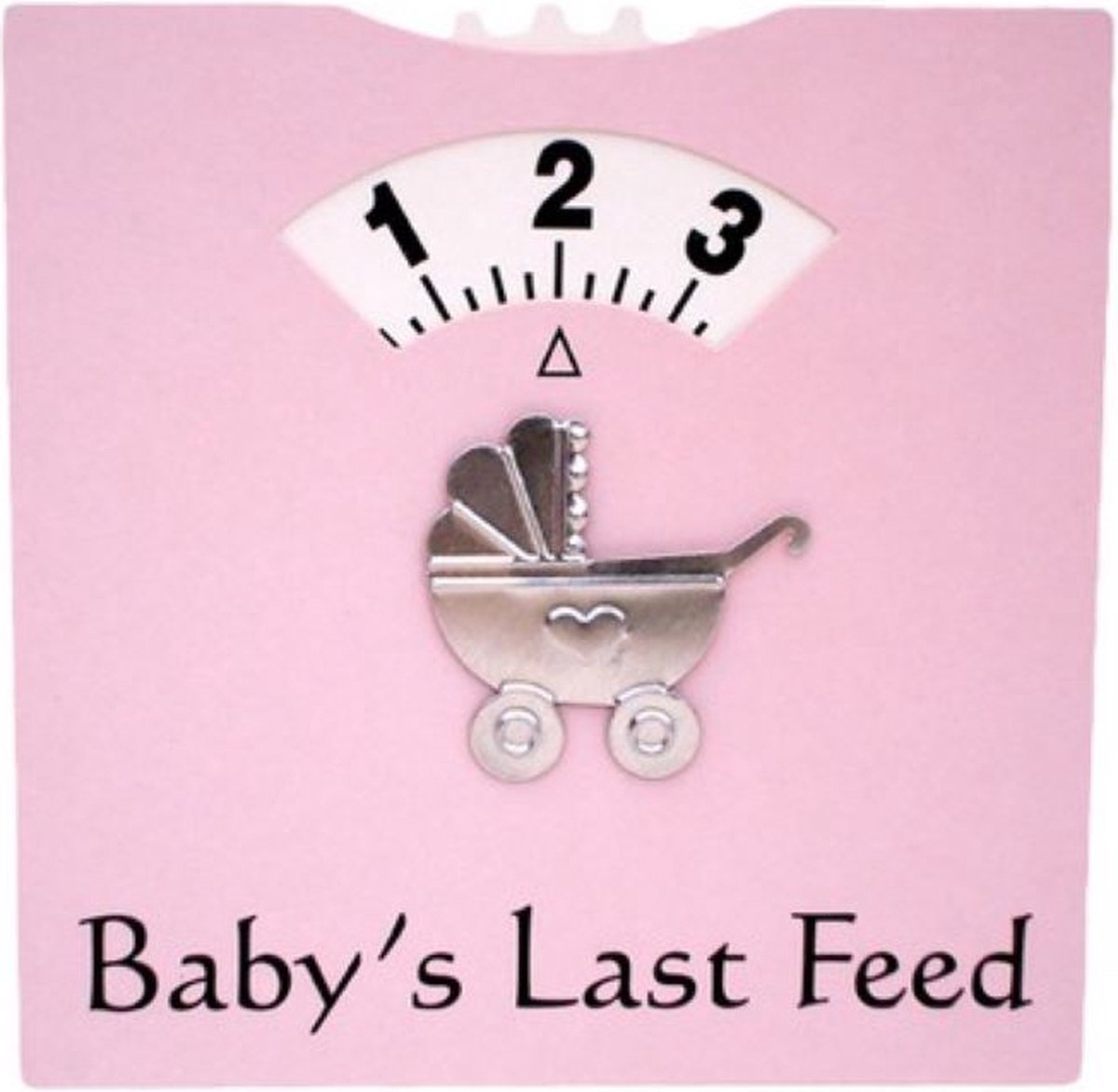 Babys Last Feed kaart licht roze - baby - babyshower - kraamfeest - kraamcadeau - zwanger - geboorte