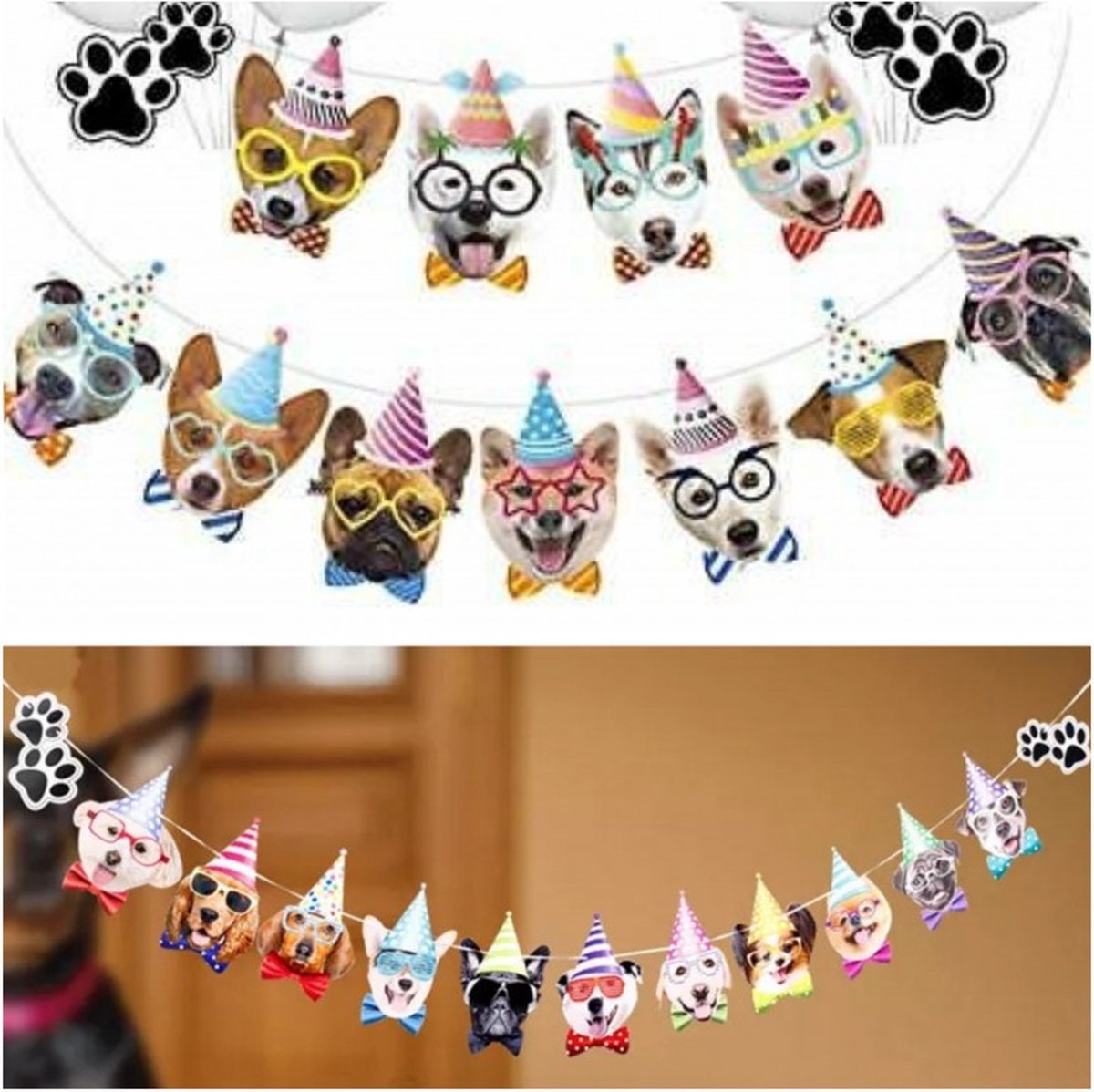 Honden banner Happy Birthday Dogs XL - verjaardag - hond - slinger - dog - huisdier - banner