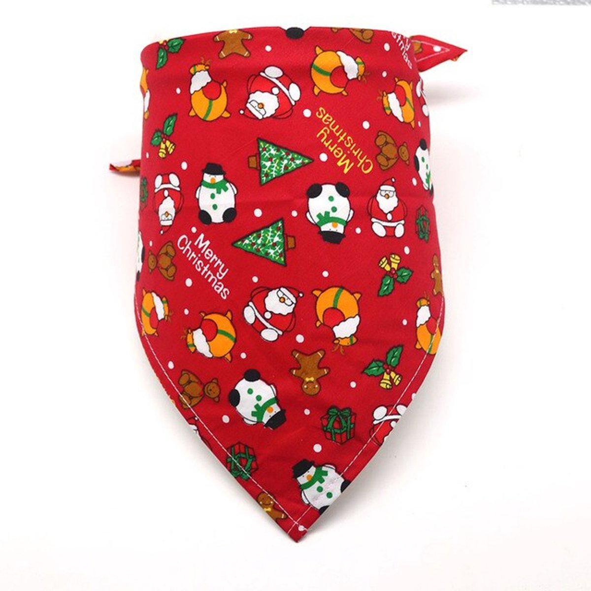 Luxe honden bandana Merry Christmas rood - kerst - hond - bandana - huisdier - feestdagen