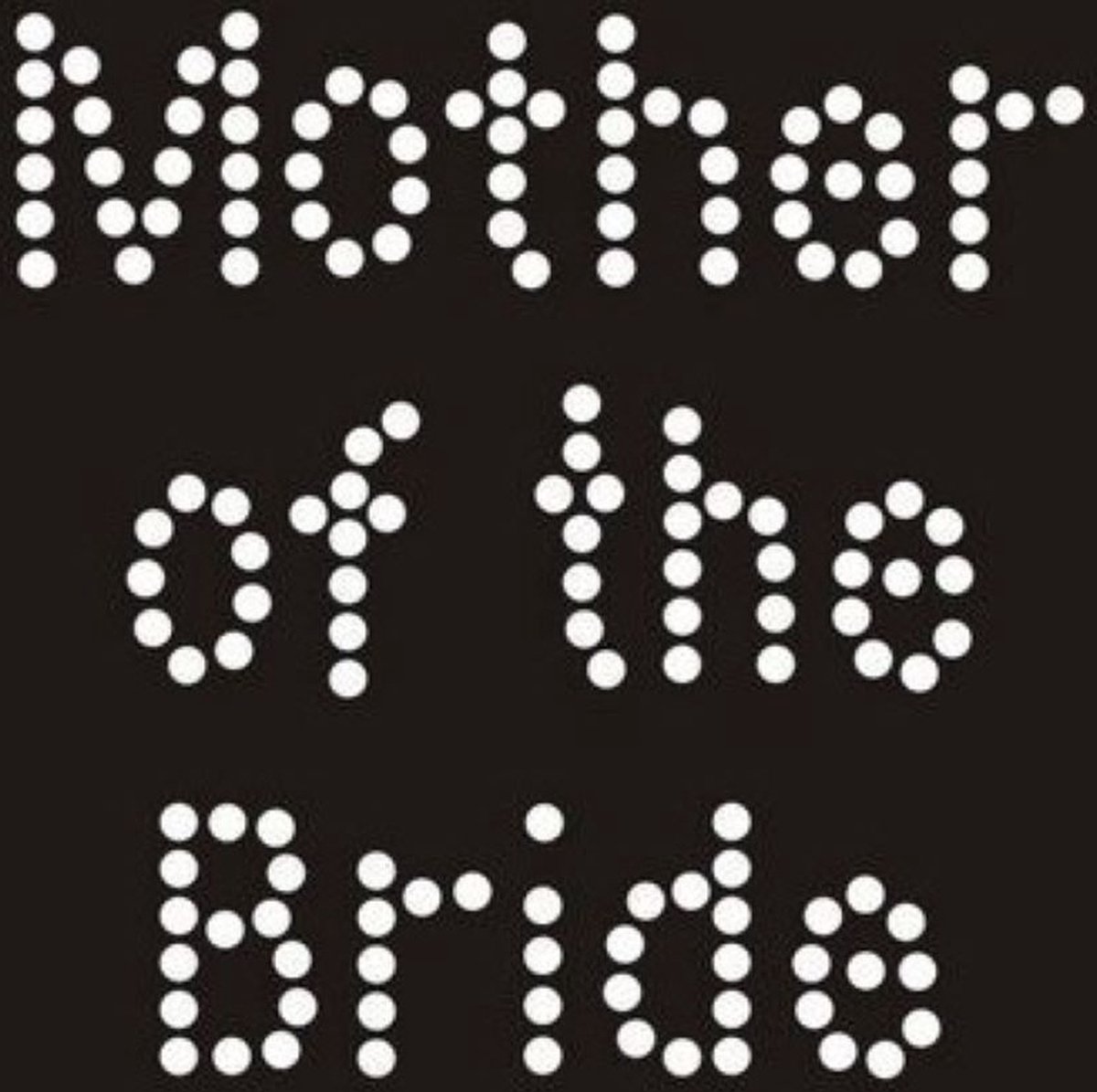 Mother of the Bride opstrijkbare strass tekst - bride - bruid - mother - moeder - trouwen - huwelijk - tekst - strass